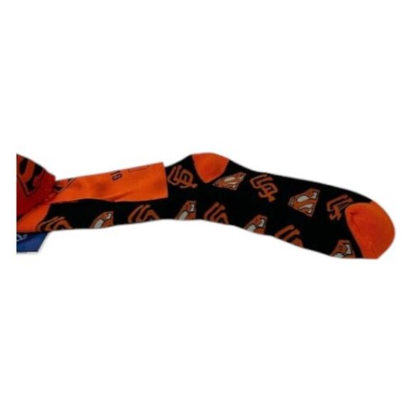 San Francisco Giants Superman Logo Socks Adult Large Black Orange Success Brands - Picture 9 of 16